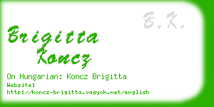 brigitta koncz business card